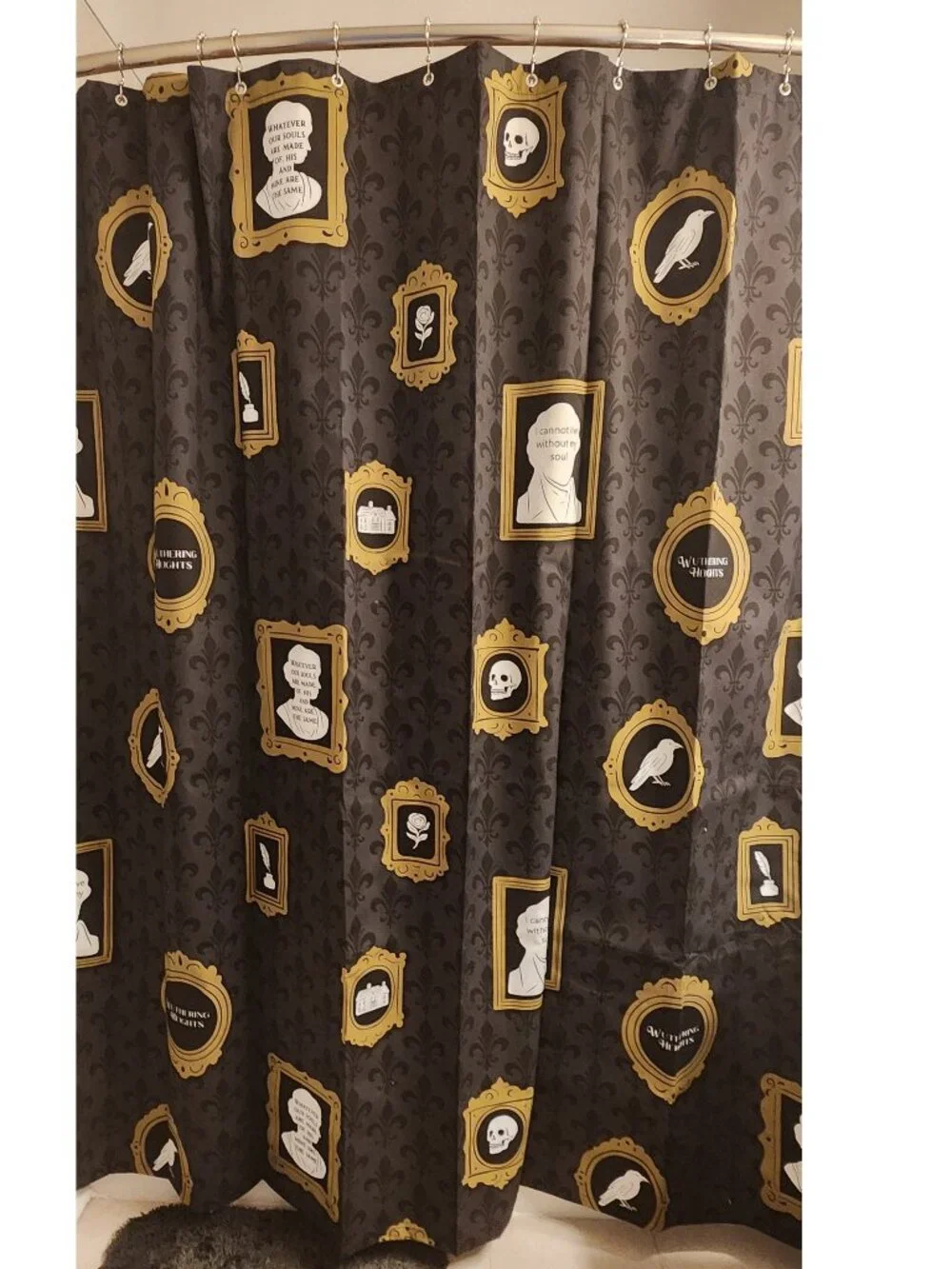 NWT: Wuthering Heights Fabric Shower Curtain - 72
